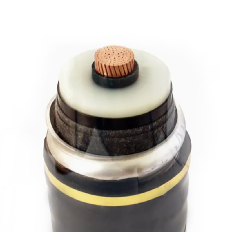 64/110kV의 정격 전압을 위한 XLPE 절연 케이블 골판지 알루미늄 외장