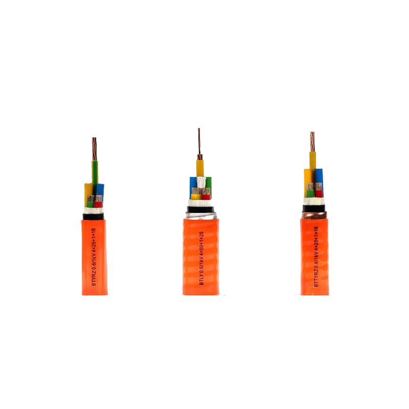 주름 구리 외장 유연한 내화 케이블